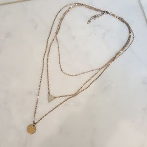 🎉🔥 Gold Layered Shape Necklace